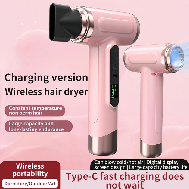 Renovati AirLuxe™  Cordless Hot & Cool Hair Dryer