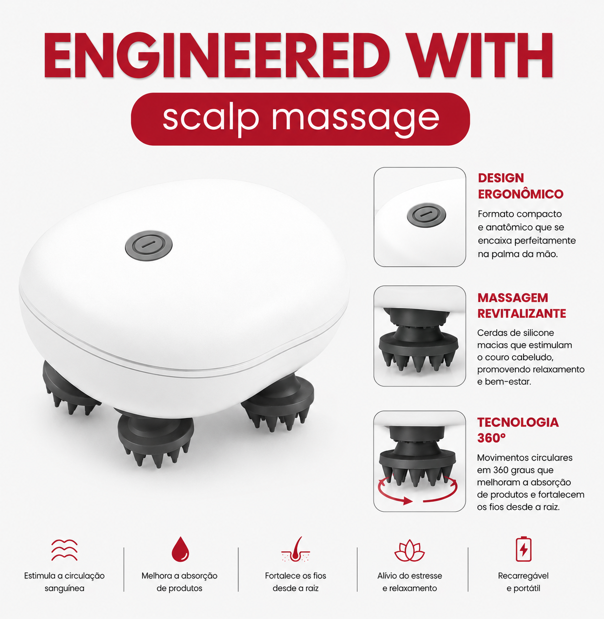 Renovati LumiScalp™ Ionic Vibration Massage